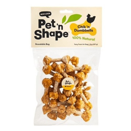 Pet \'n Shape Chik \'n Dumbbells Dog Treats - 8 oz