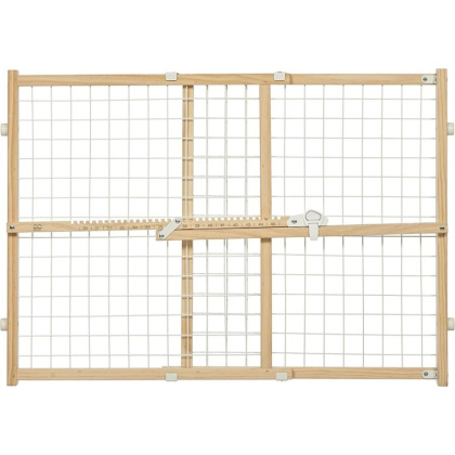 MidWest Wire Mesh Wood Presuure Mount Pet Safety Gate - 24\